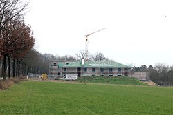 Die Bauphase des LWL-Pflegezentrums Lengerich 2013. (vergrößerte Bildansicht wird geöffnet)