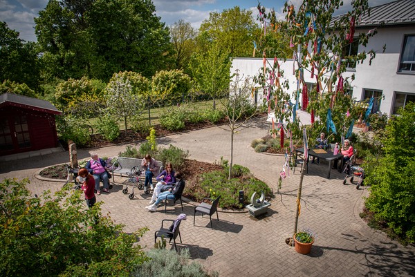 Garten von oben